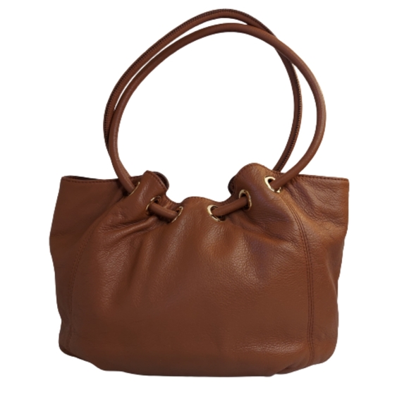 Michael Kors Tan Leather Ring Tassel Tote - Picture 3 of 16